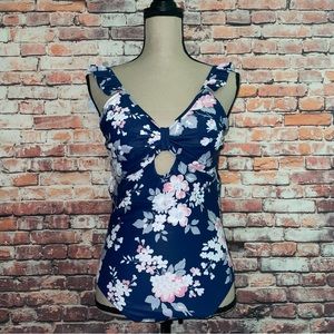 Floral One Pice Bathing Suit